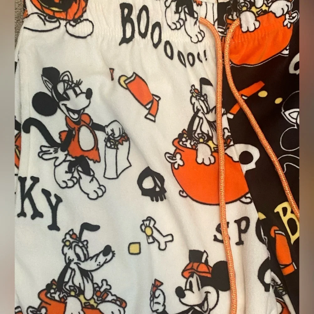 Disney Mickey Mouse Halloween Super Soft Sleepwear Pajama Jogger Pants Minnie - Picture 4 of 7